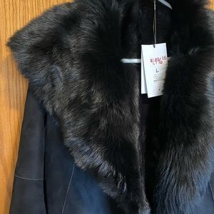 Black Real Fur UGG Jacket.